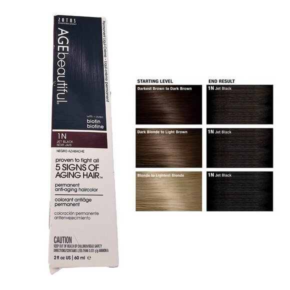 Zotos | Hair | Copy Zotos Age Beautiful N Jet Black Permanent Hair ...